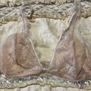 Victoria's Secret Cream Lace Bralette